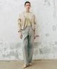 Baniseunyuyog 26Ss Linen Blended Pigment Barrel Denim Gray