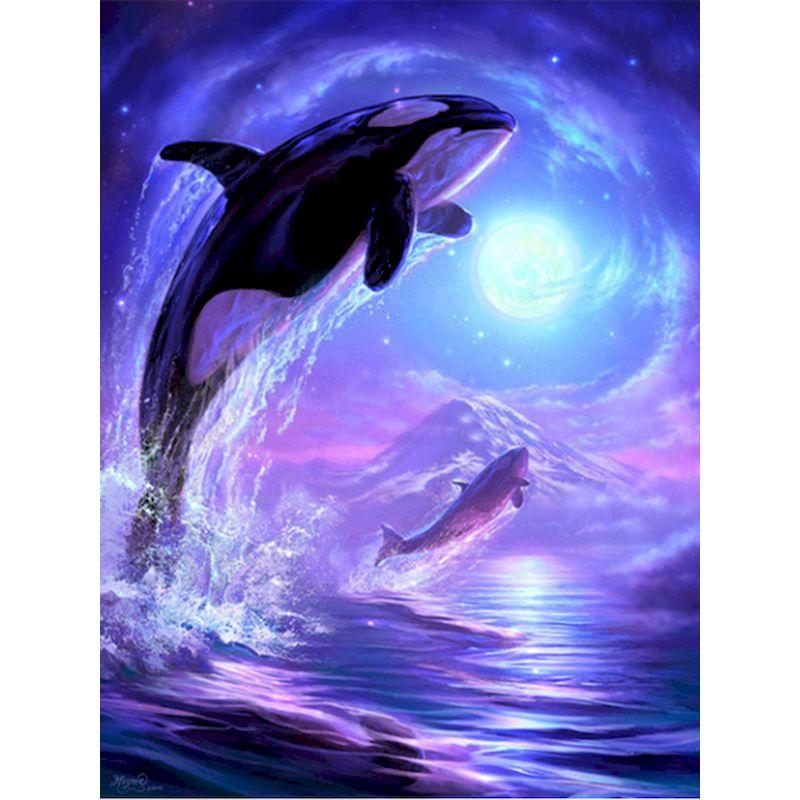 Pictură cu diamant 5D Peisaj albastru Broderie cu diamant Mozaic Peisaj Imagini cu margele Artizanat Hobby-uri creative Decor