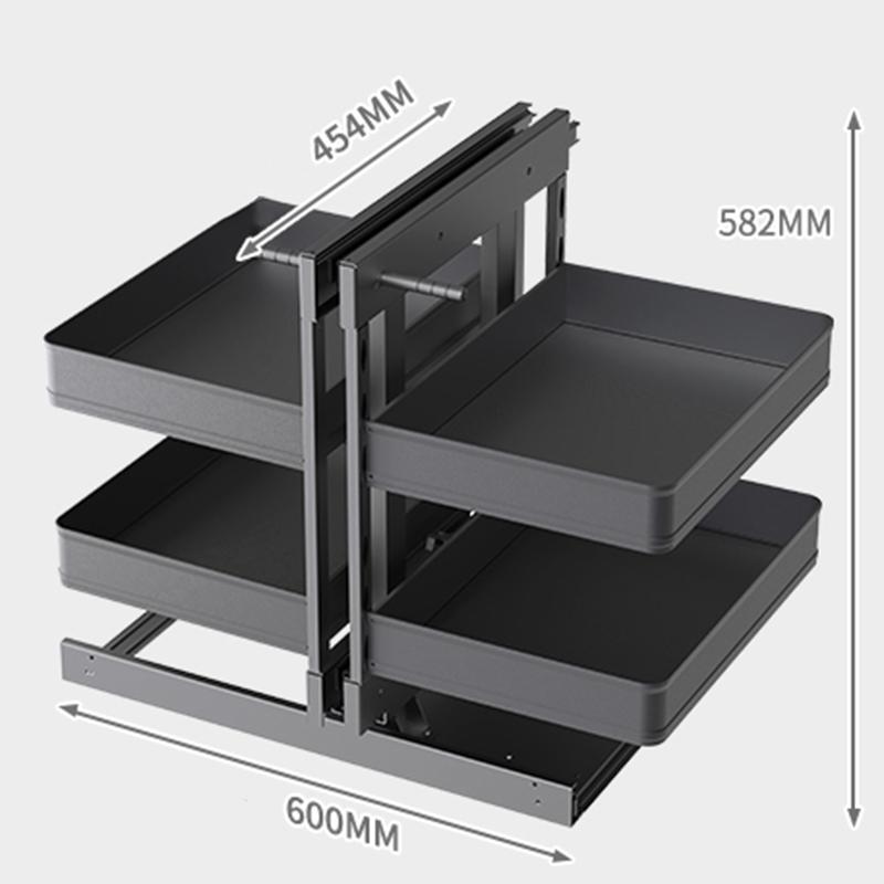 Corner Pull Basket Adjustment Storage Holders Organization Kitchen Tableware Racks Modern Storage Pull Baskets Home Accessories