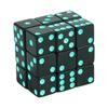 Black 16mm Acrylic Pips Dice Cubes - D6 Dice for Board Games, Fun and Teaching - 10Pcs
