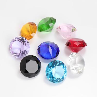 30mm Colorful  Home Decor Party Decoration Crystals Diamond Clear Wedding Supplies Table Confetti