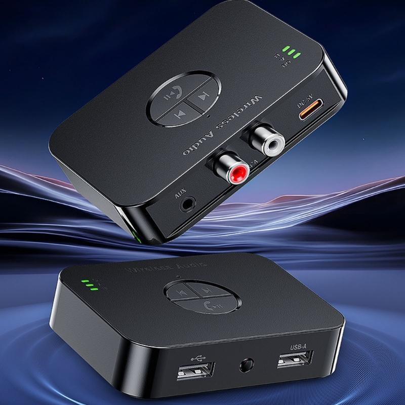 Wireless Bluetooth-compatible 6.0 Auditory Adapter Supports Two Devices Simultaneously And USB Music Playback