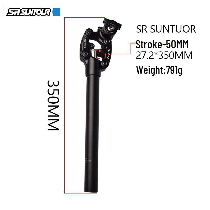 

Амортизационный подседельный штырь Suntour NCX для горных велосипедов, доступный диаметром 27,2 мм и 31,6 мм Black