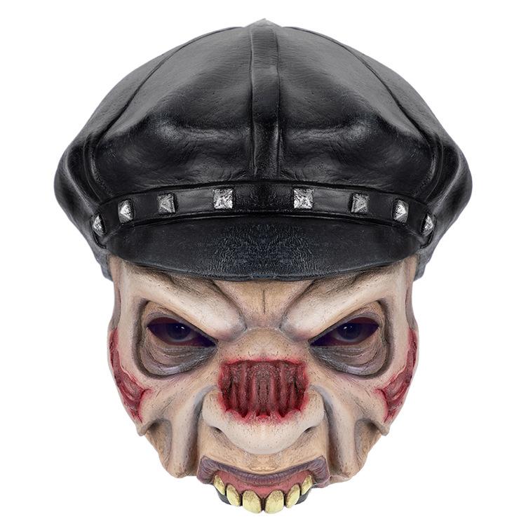 

Halloween Mask Biohazard Zombie Latex Mask Warrior Skull Headgear Escape Room Props COS 40710