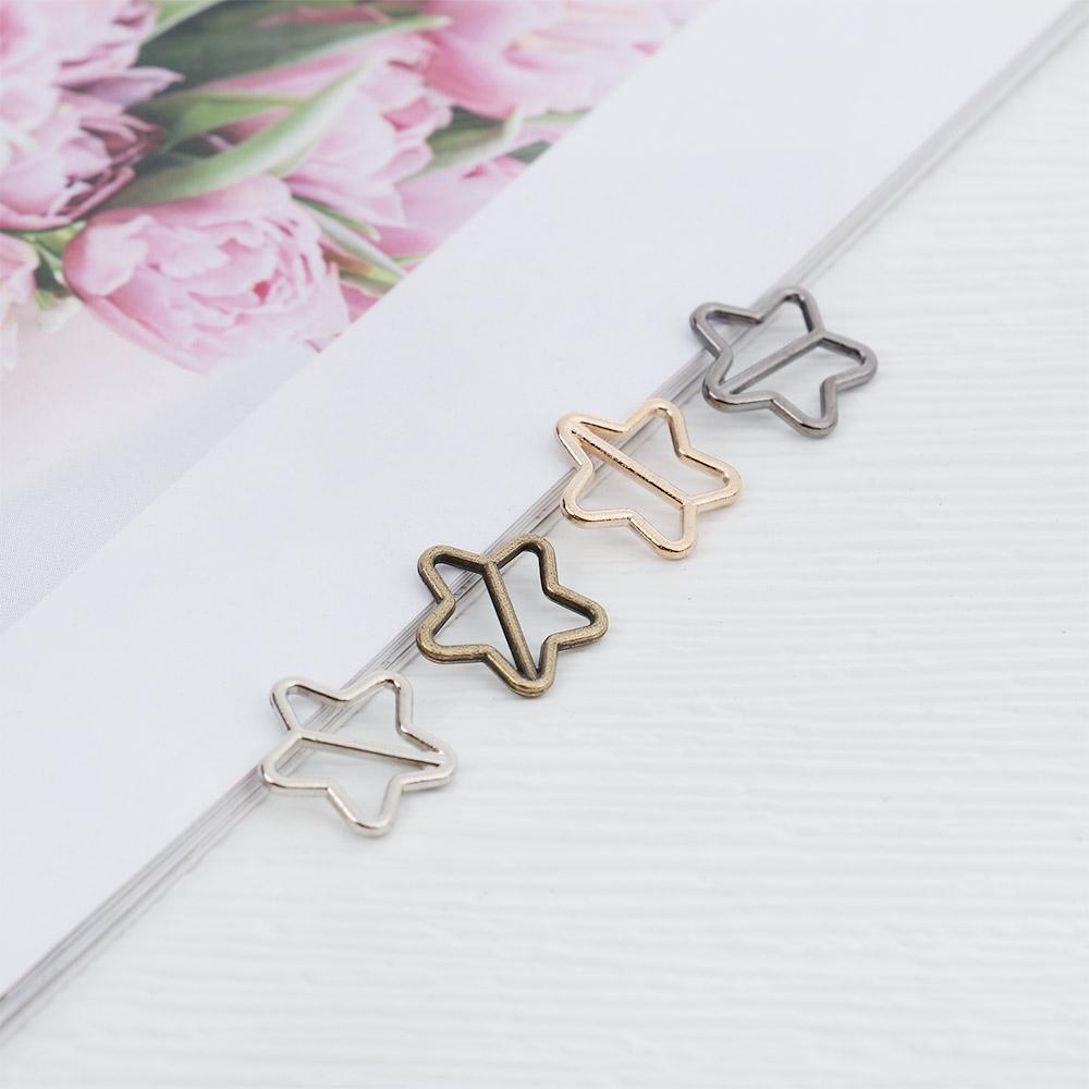 20Pcs 7Mm Mini Tri-Glide Belt Buckles For Diy Doll Shoes/Bags/Clothes Small Metal Decor Buckles Buttons Doll Sewing Accessories