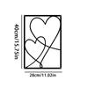 Minimalist Line Wall Art, Valentine's Day Lover Kiss Hand Metal Wall Decor, Aesthetic Modern Home Hanging Wall Art Decor