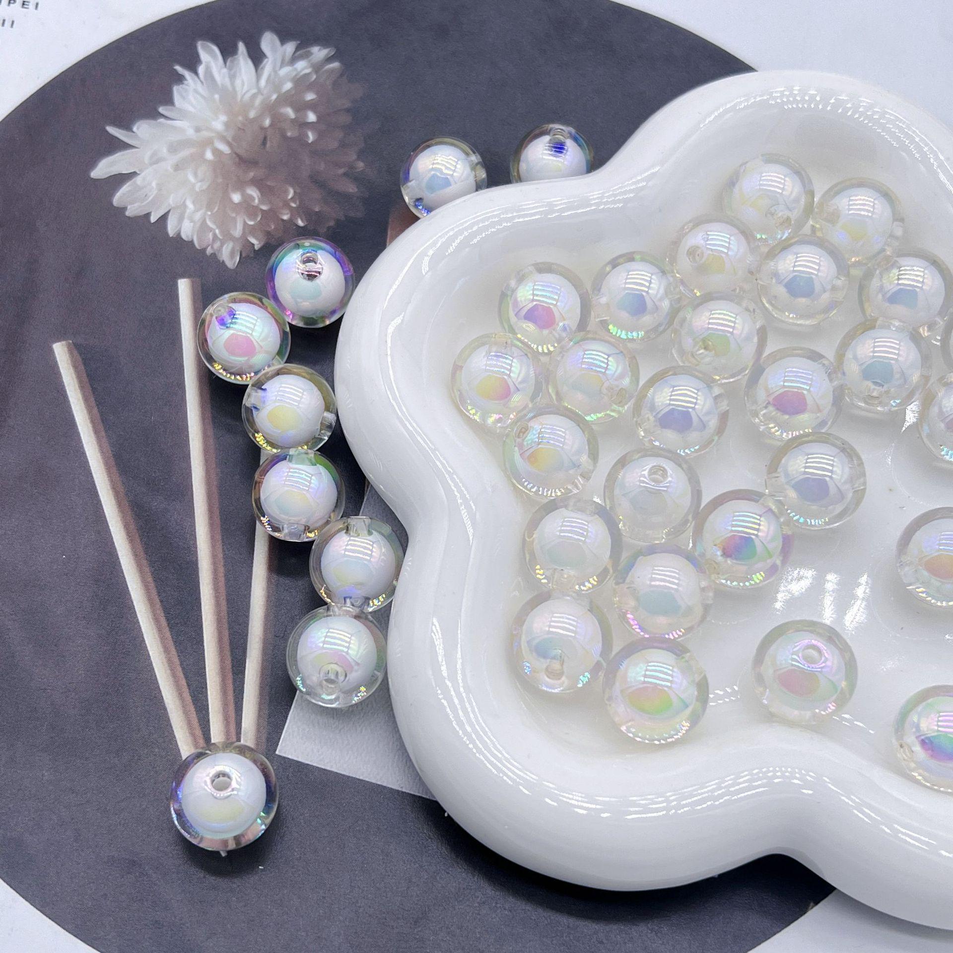 

UV-Coated 16MM Round Bead-in-Bead Acrylic Phone Chain Jewelry Accessories Diameter: 16mm, Hole: 2.1mm