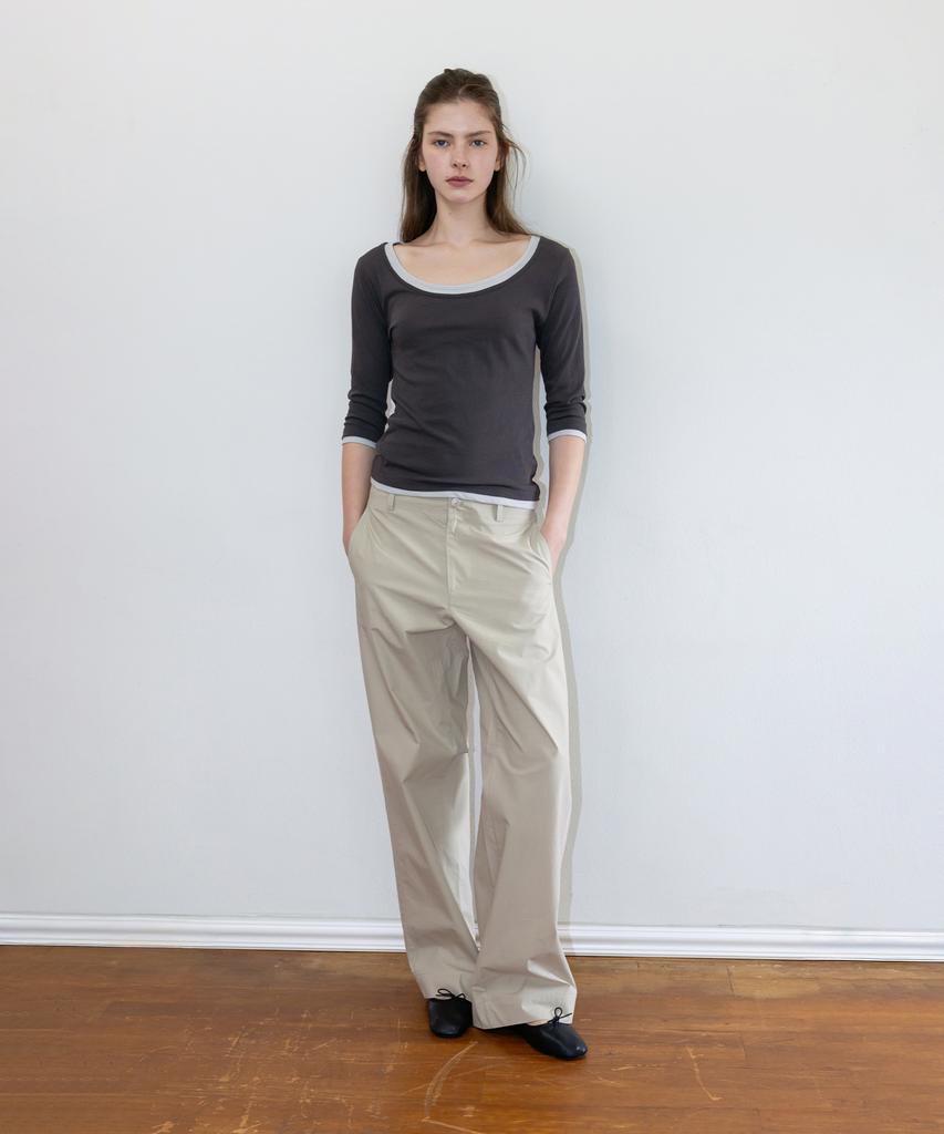 Deolil Dusk Cotton Pants_Beige