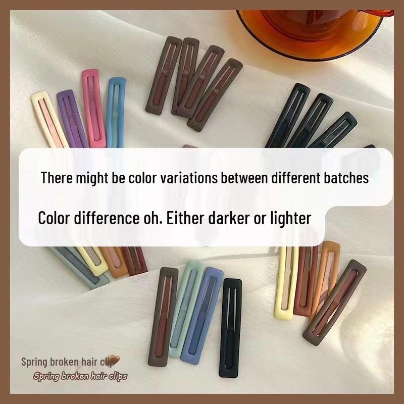 Matte BB Hair Clip: High-End Headdress for Women, 2025 Trend, Perfect for Bangs and Updos