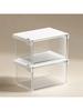 Plastic Drawer Style Storage Box Self Adhesive Large Capacity Makeup Storage Container Transparent Space Saving