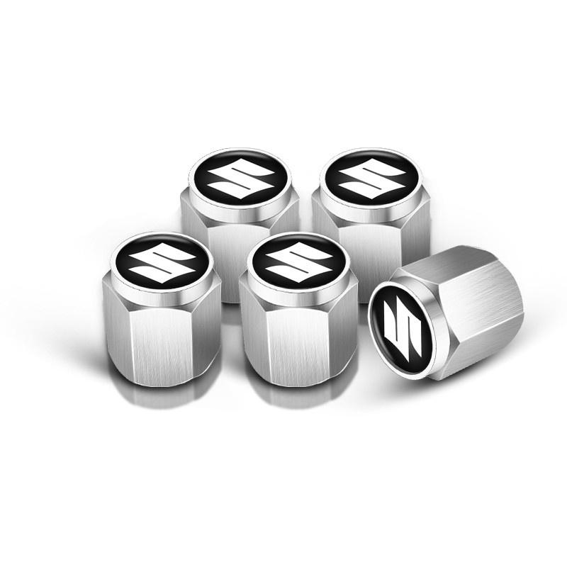 

5Pcs Car tire Valve Core Caps Dustproof Alloy Accessories For Suzuki Vitara Swift Kizashi SX4 Ignis Baleno Ertiga Ciaz S-cross