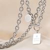 Decorative Titanium Steel Necklace Female Niche Hip Hop Female Tide Letter Versatile Pendant Collarbone Chain Accessory Sweater Chain