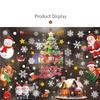 Schneeflocke Alter Mann Bunt Weihnachten Fensteraufkleber Frohe Weihnachten Thema PVC Festival Party Aufkleber Neujahr