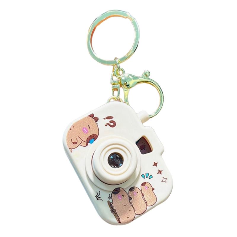 Creative Capybaras Projection Camera Keychain With Built In Mini Projector For Adults And Anime Enthusiasts