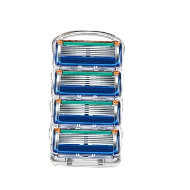 

Высокое качество, 4 шт., 5 лезвий, мужские лезвия для бритья лица, лезвия для бритвы для мужчин, точилка Mache 5 4pcs