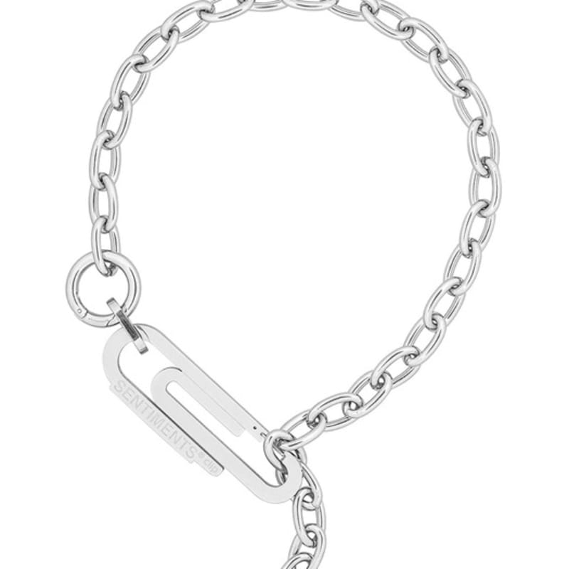 

SENTIMENTS NO.583 [SILVER] CLIP RING NECKLACE Silver
