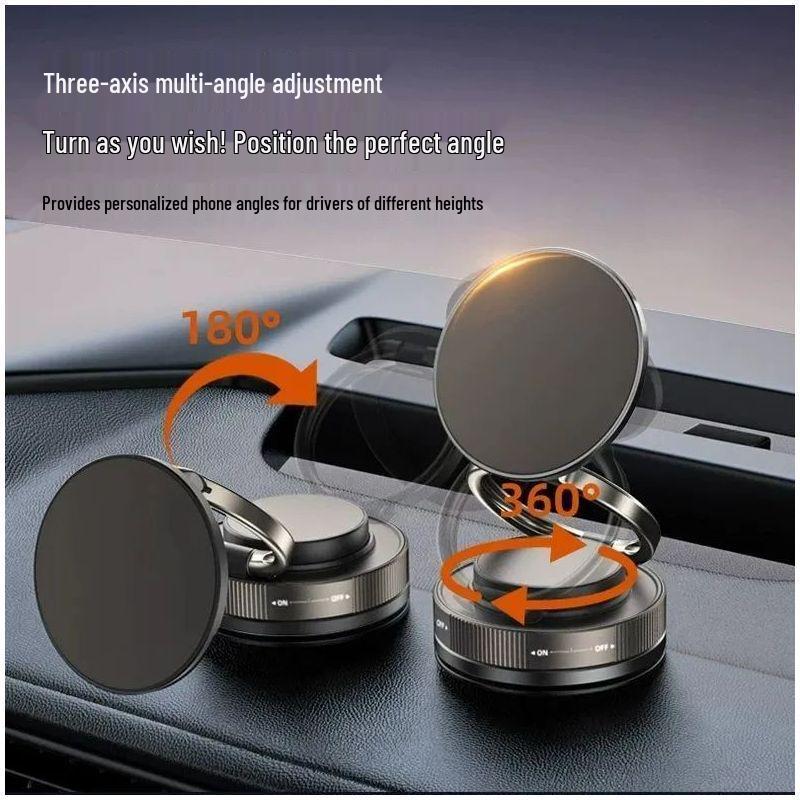 2025 Model Car Mount: Magnetic Suction Cup Holder for Phones—Anti-Shake, Multifunctional Center Console Design for Navigation