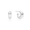 H Edition Silver (W) Volume Hoop Earrings Hl6E42603W9Xxx