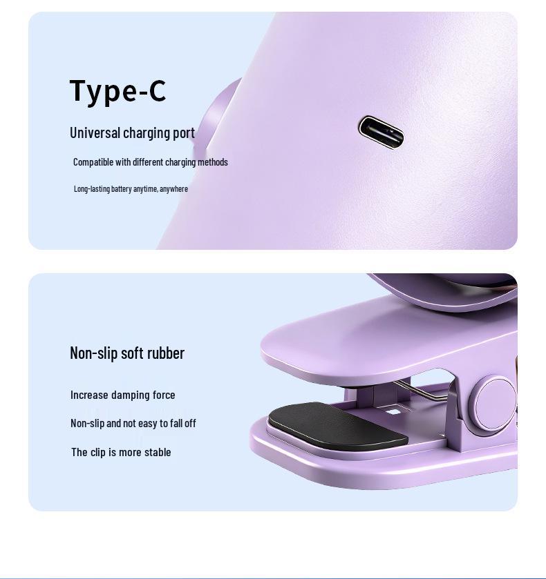 Adjustable Desk Clip Fan - Powerful Wind for Office, Dorm, or Bedside Use