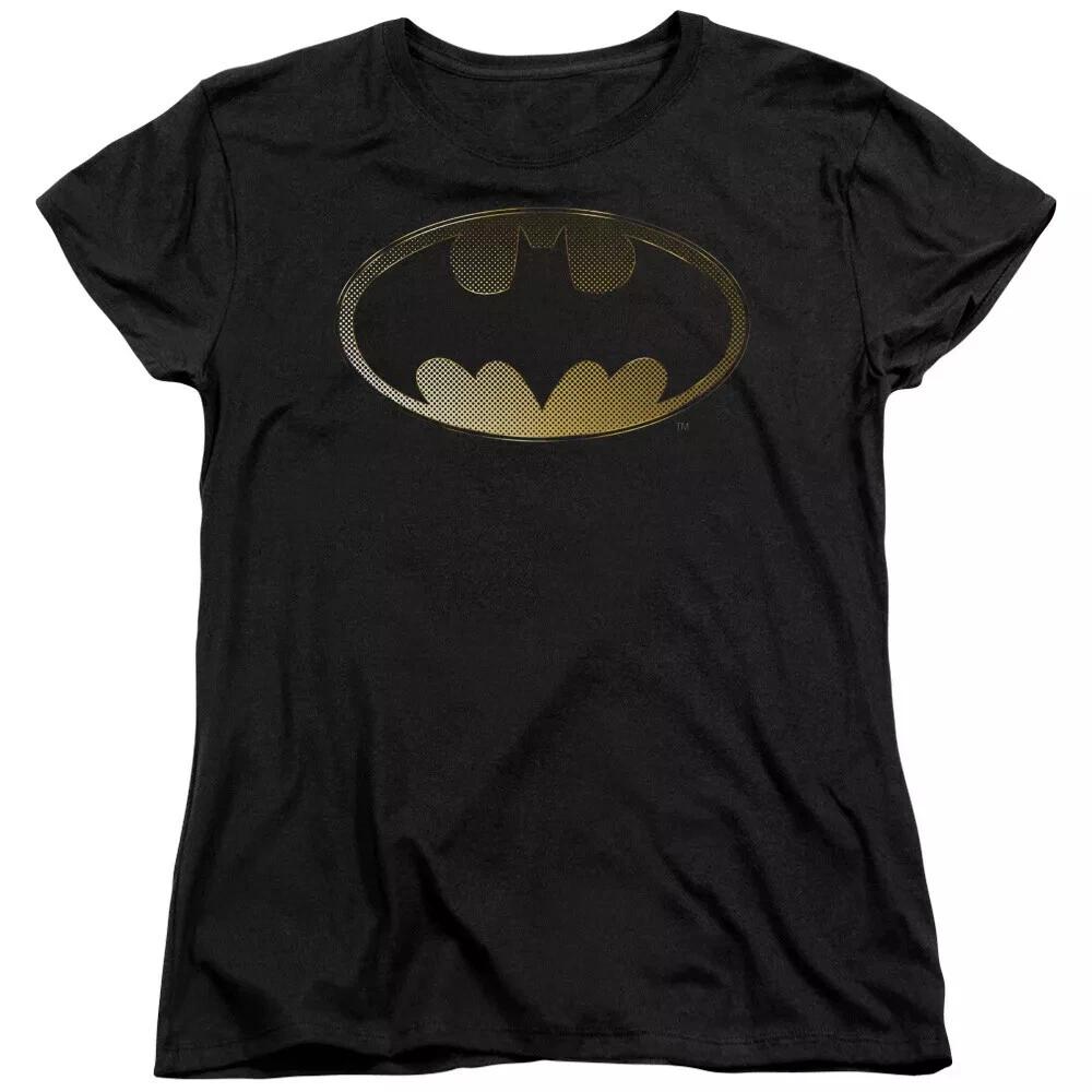 Batman  Halftone Bat Shield  Women s T-Shirt 2XL