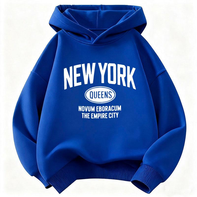Jungen Mädchen Herbst Winter Freizeit Kapuzenpullover New York Mode Buchstaben Design Kapuzenpullover Kinder Kinder Sweatshirt Kapuzenpullover