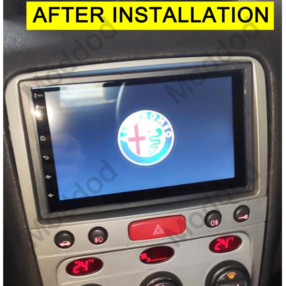 Double Din Facia for Alfa Romeo 147 Radio DVD Stereo CD Panel Dash Mounting Installation Trim Fascia Kit Face Frame Bezel
