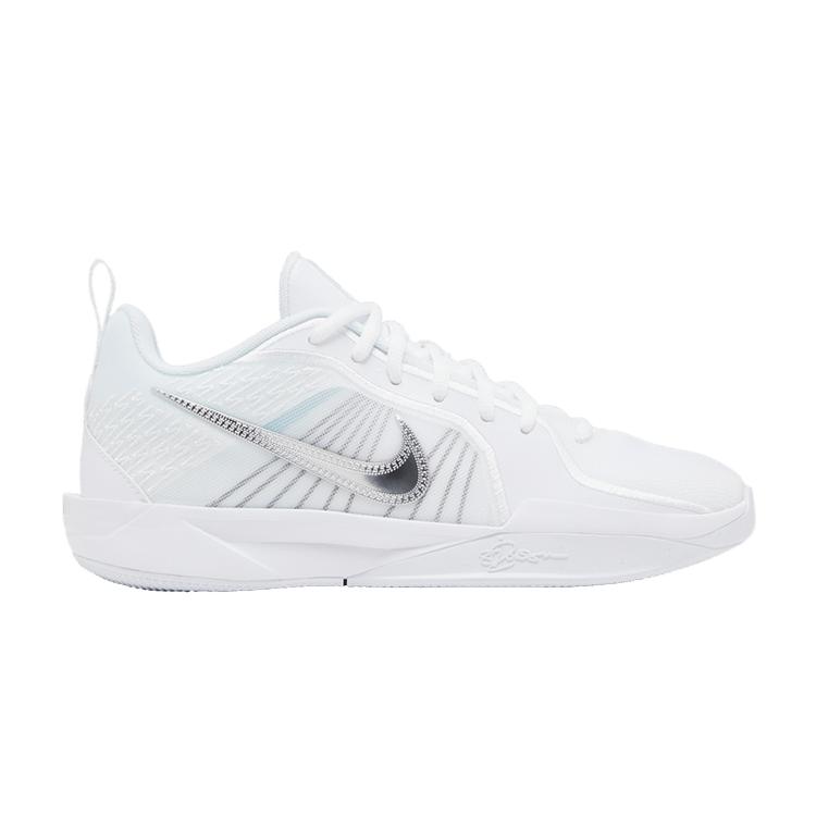 

Nike Sabrina 2 GS White Noise Kids Sneakers Metallic-Silver Summit-White Glacier-Blue FQ7376-100 38