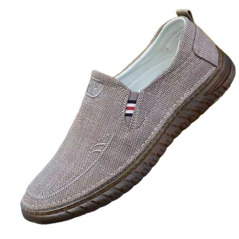 New cloth shoes casual shoes soft sole beef tendon sole linen canvas shoes dad breathable