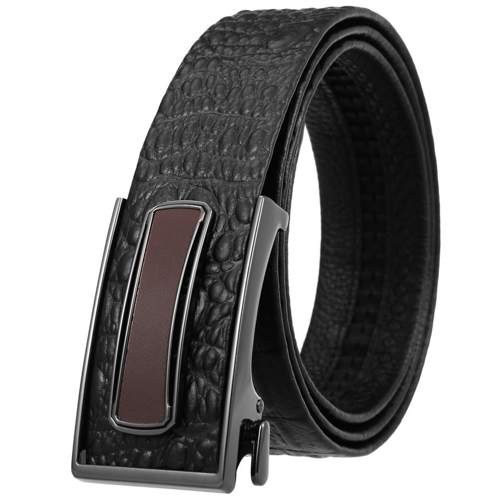 Ceinture tendance en cuir de vachette pleine fleur, boucle intérieure ceinture homme Ly36-23018-5