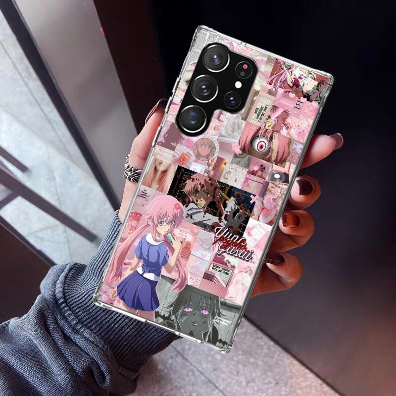 Mirai Nikki Gasai Yuno Anime Phone Case for Samsung Galaxy S26 S25 Edge S24 S23 Ultra S22 Plus S21 FE S20 + Soft Cover Print Fun