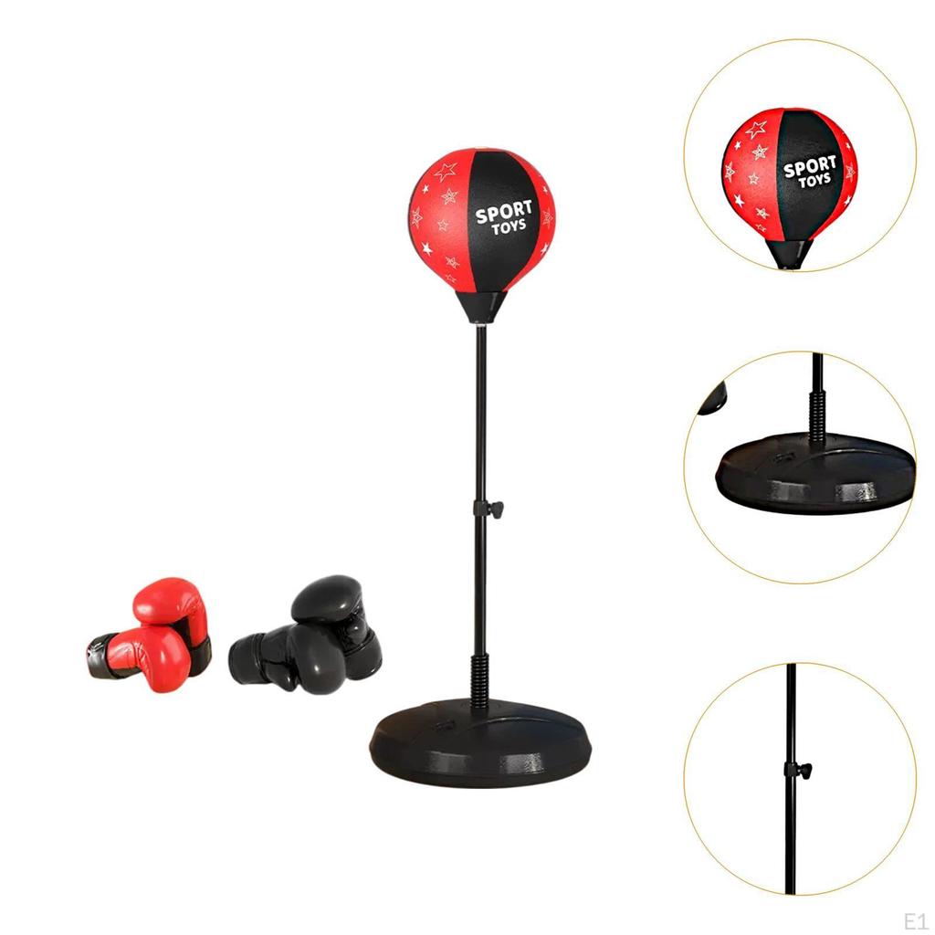 Boxset mit Ständer, Handschuhen und Reaktionsball für Indoor-Fitnesstraining für alle Altersgruppen
