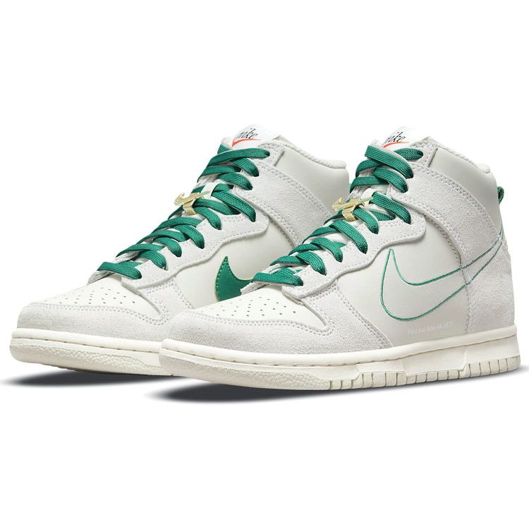 Nike Dunk High SE GS First Use Pack - Green Noise Kids Sneakers White Light-Bone DD0733-001