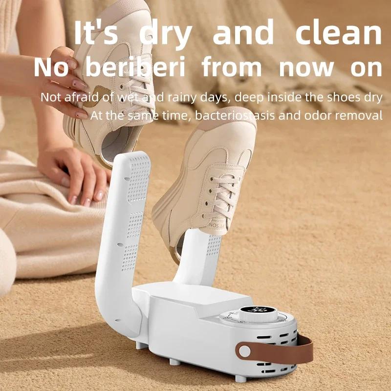 Shoe Dryer Quick Drying Deodorizing Sterilizing with Smart Timer Adjustable Temperature for Boots Shoes Household Warmer