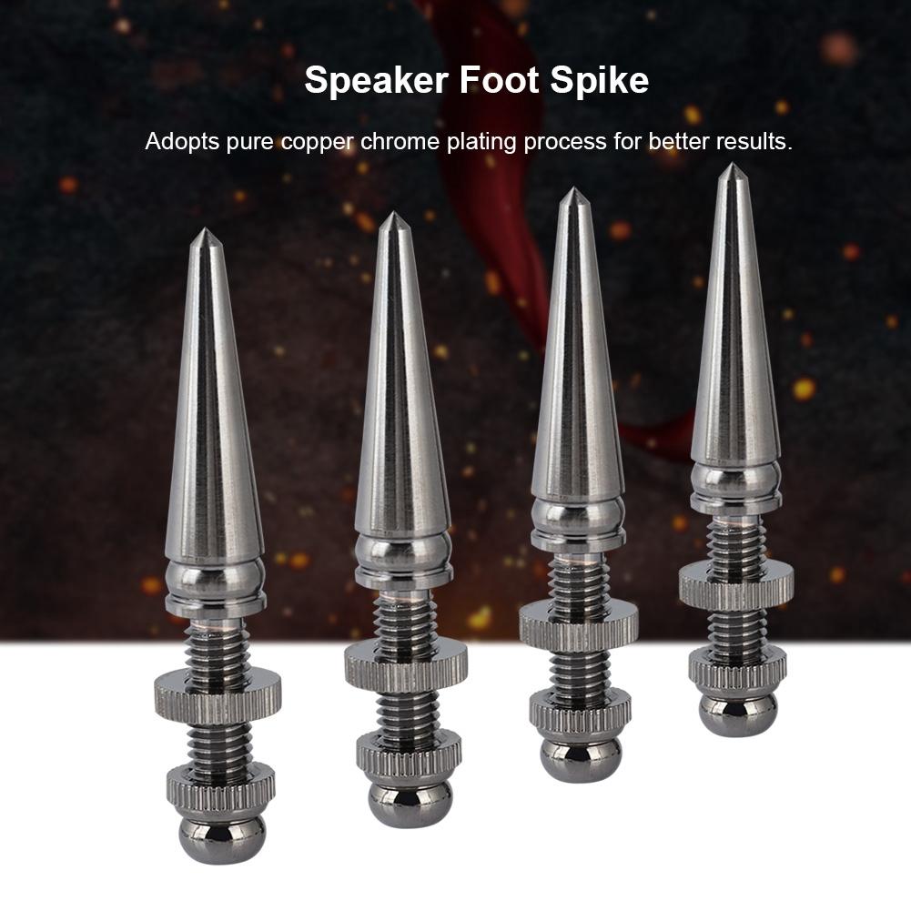 4 Pairs Pure Copper Shockproof Speaker Foot Spike Subwoofer Base Pad Stand Foot
