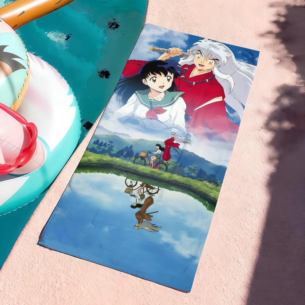 Classic Anime I-Inuyasha Towel For Beaches Yoga Studios Gyms Hot Springs Swimming Pools And Picnics
