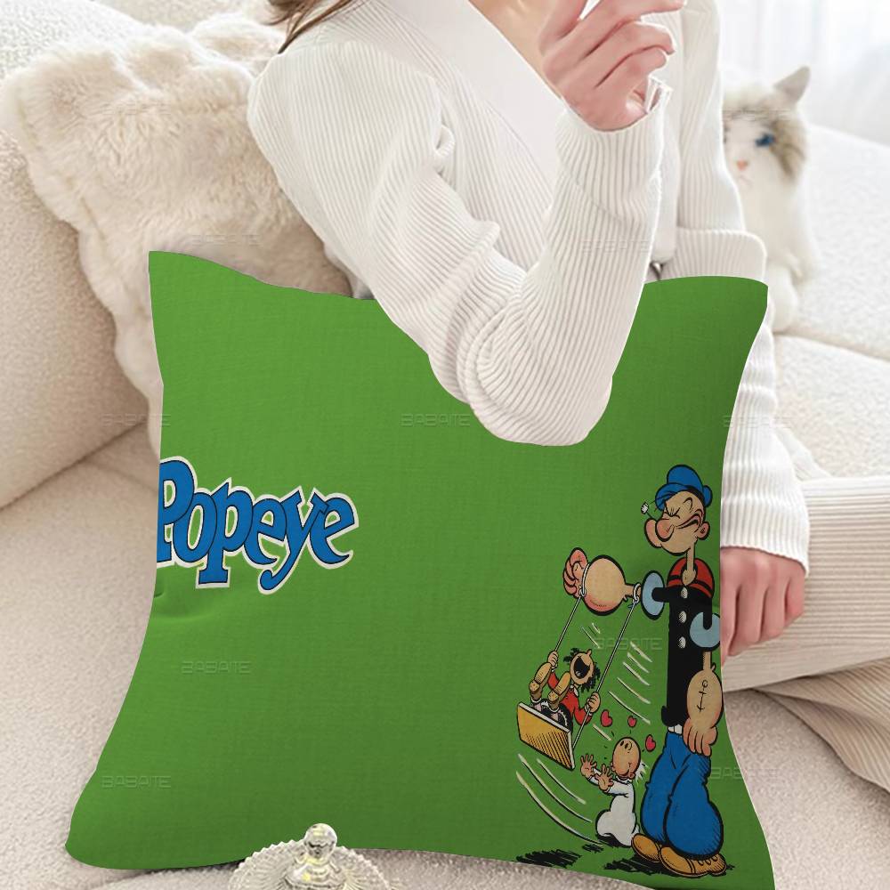 P-PopeyeS The S-Sailor Cartoon Cushion Cover Inches Farmhouse Decor Home Throw Pillow Covers for Couch Decorations