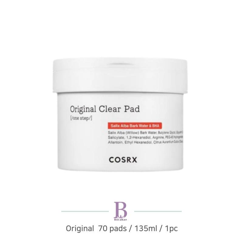 COSRX One Step Toner Pad 70pads 135ml (3 Types Original / Moisture Up / Green Calming)
