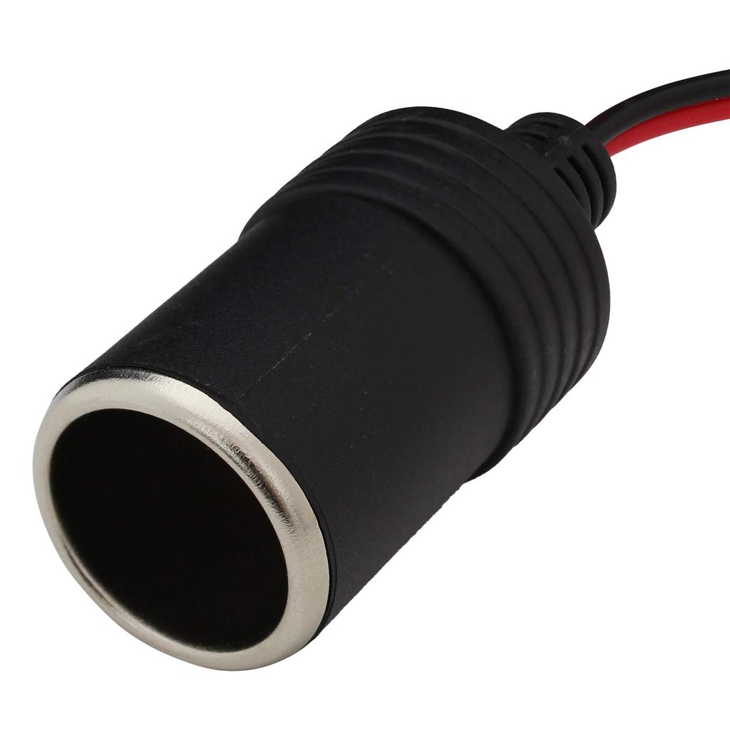 Cigarette Lighter Socket, Female , Round Terminal, 11.8 inches (30 cm)