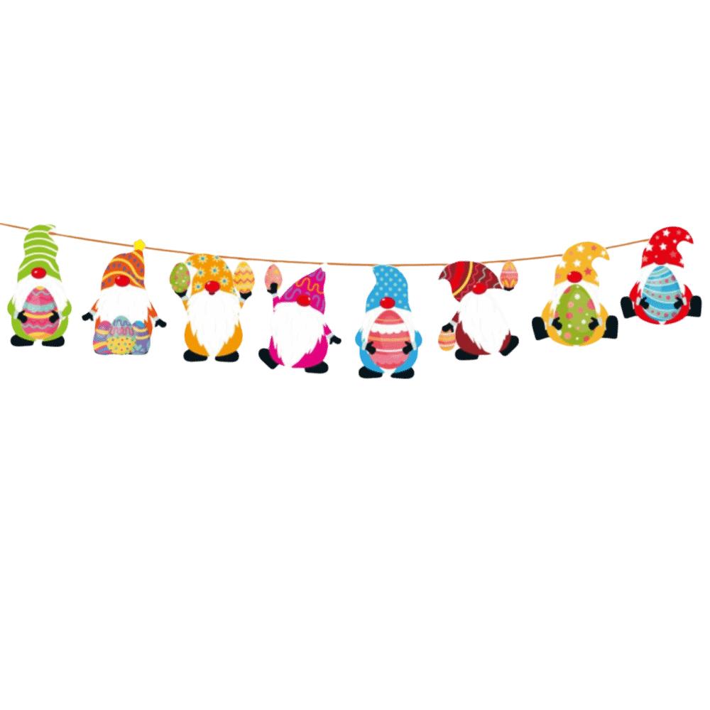 Kaninchen Karotten Muster Hase Wimpelkette Osterdeko Hängendes Banner Osterdekoration Heimdekoration