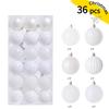 36p Christmas Alien Ball Pendant Christmas Tree Decoration Pendant Set Christmas Ball Festival Decoration Scene Arrangement
