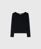 Lugkaeseuteu Dana Square Neck Slim Knit Top / Dana Square Neck Slim Knit Top_2Colors