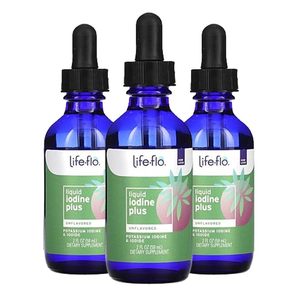 LifeFlo Liquid Iodine Plus Unflavored 59ml 3 Packs (3 pcs)