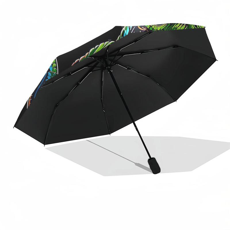 Monster Truck Themed Travel Umbrella 8 Ribs Automatic Opening and Closing, Portable Folding Design, Compact and Stylish Umbrella Suitable fo