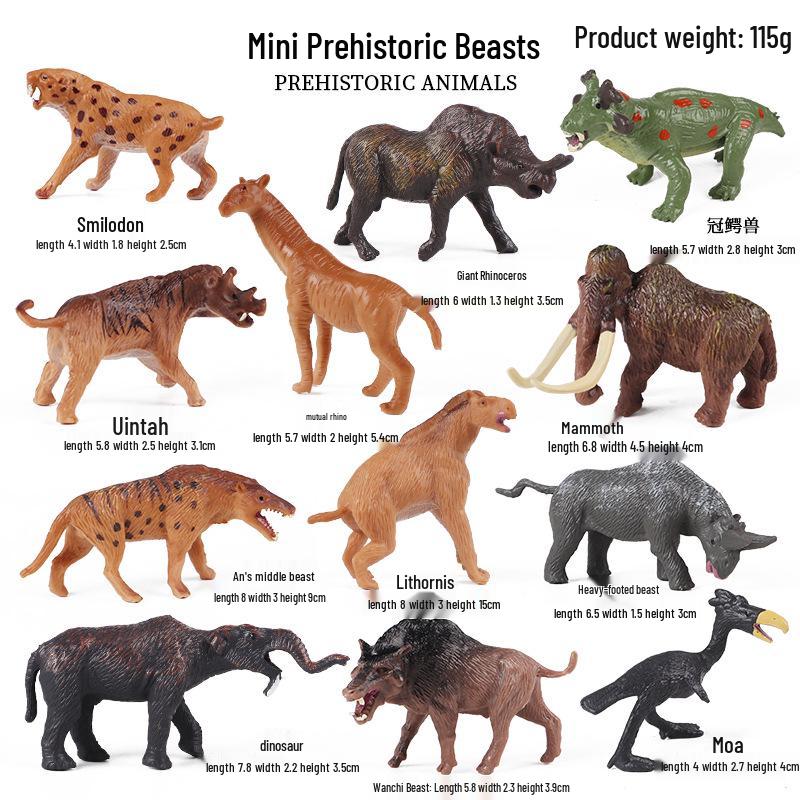 Polar Wildlife Animal Model Toy Set: Polar Bear & Penguin