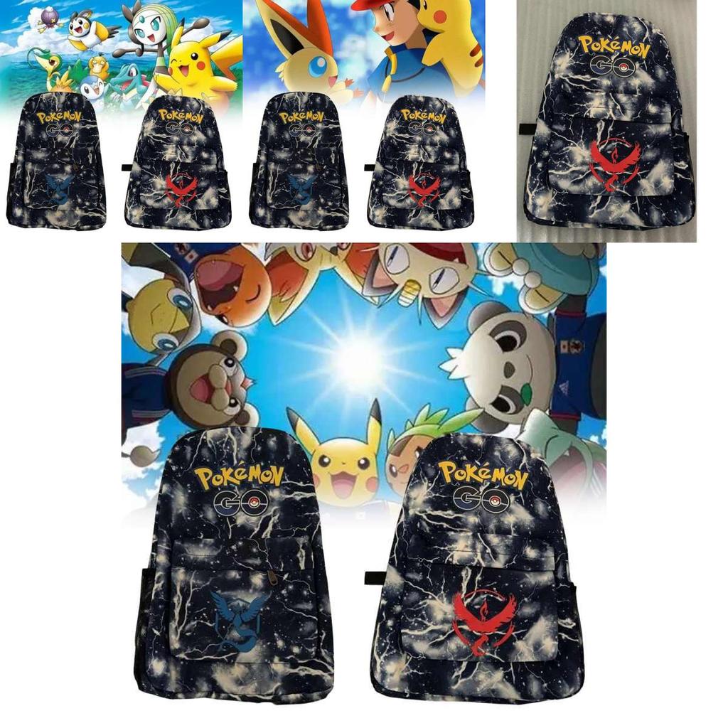 Pokmon Backpack With Waterproof Oxford Fabric For School Students
