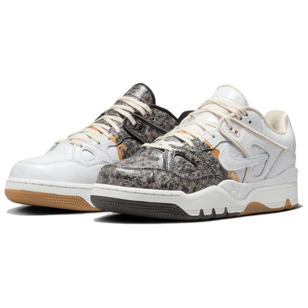 Nike x NIGO Air Force 3 Low top Skateboard Shoes Men's White Gray Asian Version IB1801-001