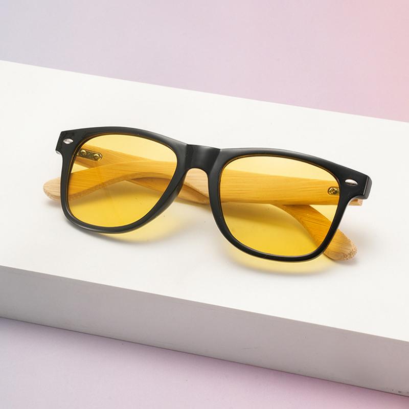 New Vintage Square Sunglasses Women Men Wooden mirror legs Round Sun Glasses Female Eyewear for Male Female Eyeglasses