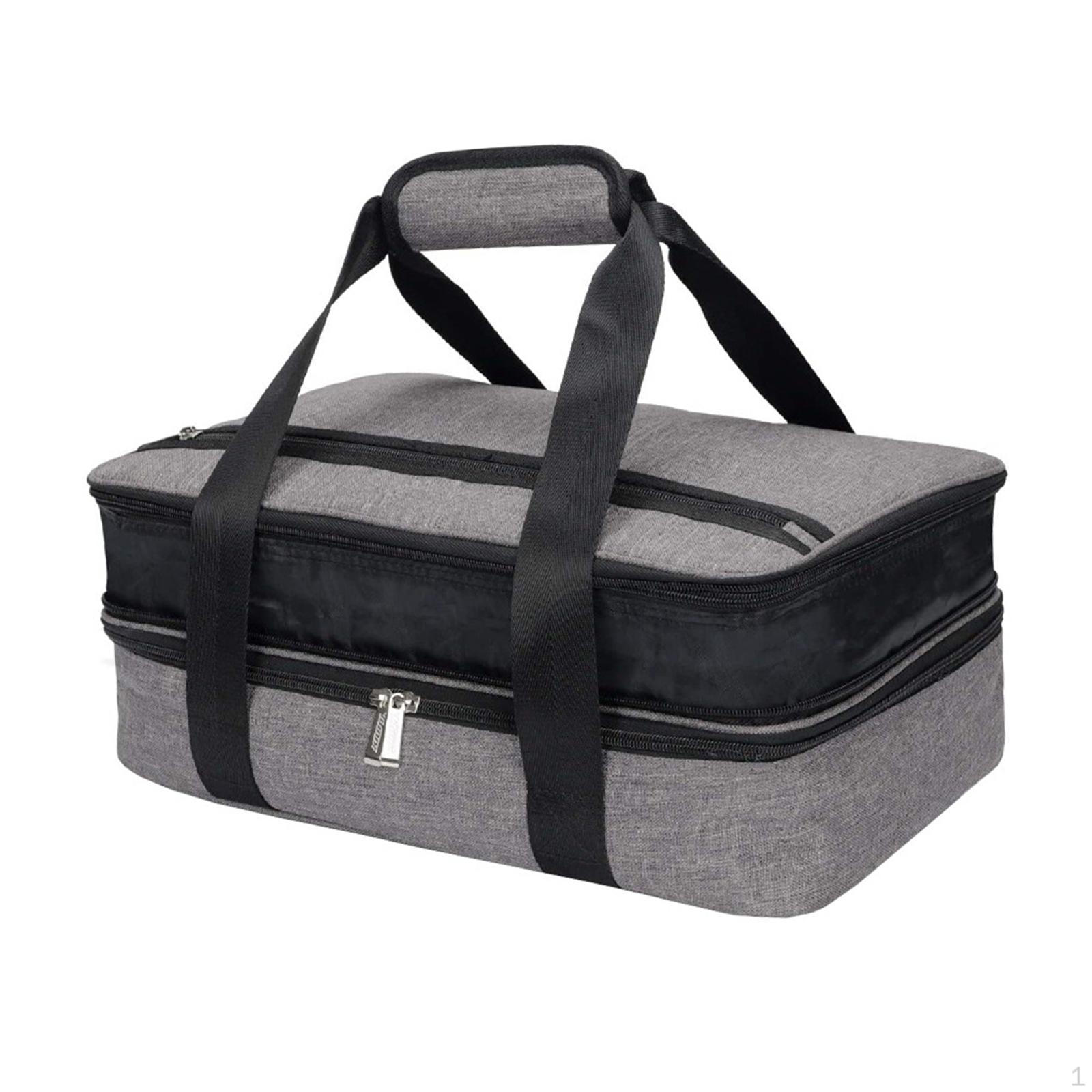 

Insulated Pizza Bag Carrier Cold Food Storage Fresh Keeping Versatile Carrying Case for