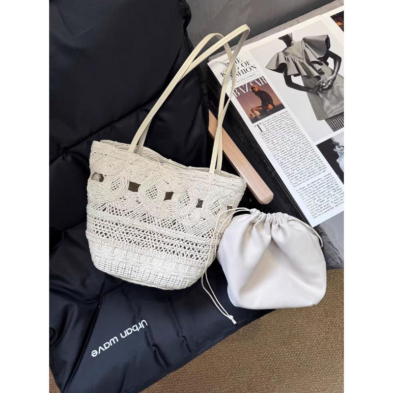 Spring and Summer New Hand-woven Hollow Out Simple Minimalist Niche Design Light Luxury High-end Shoulder Bag