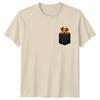 Irish Terrier Dog In Pocket Animals Dogs Unisexs TShirt Unisexs Tee Graphic Top